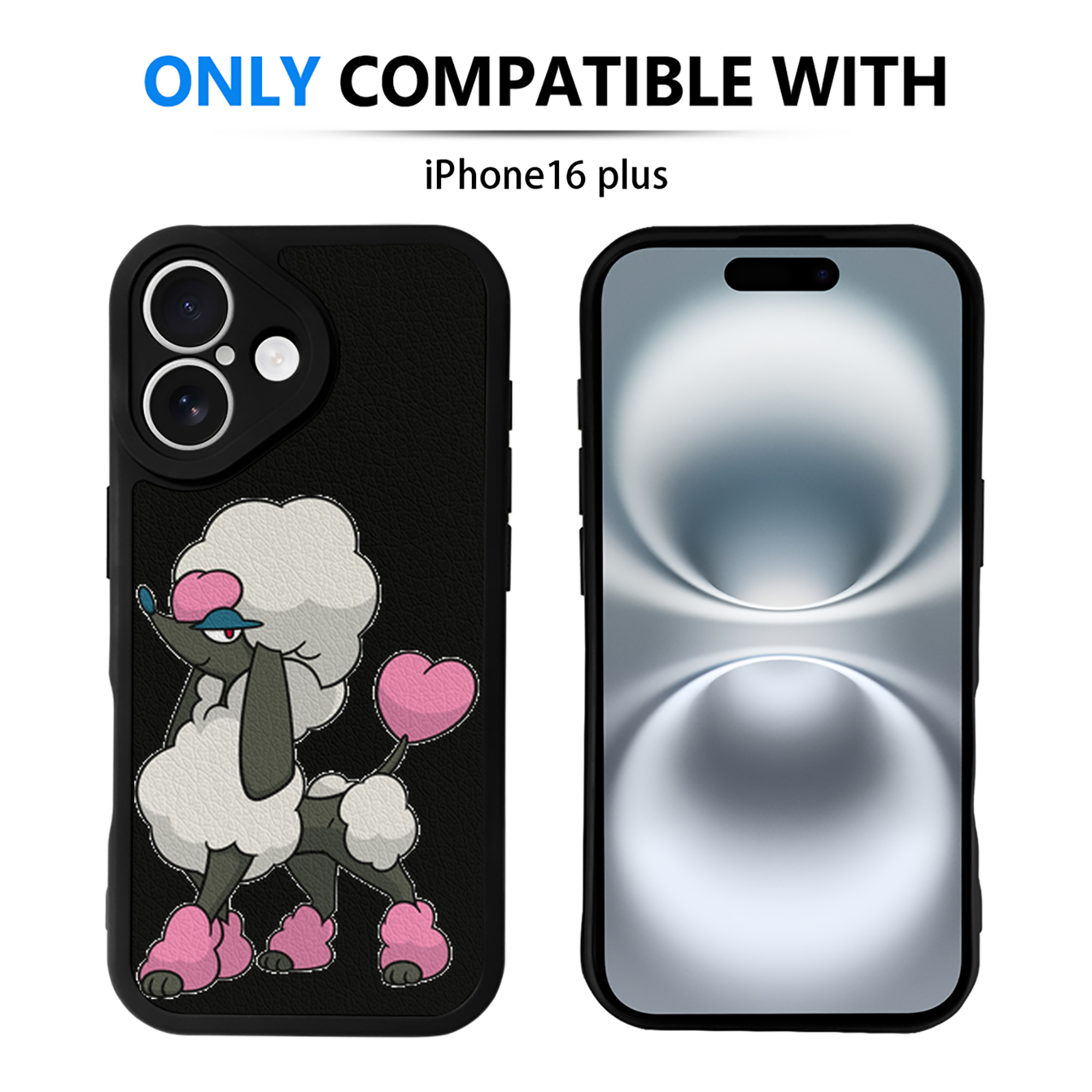（画像用） ポケットモンスター Pokémon 【iPhone 16シリーズ対応】シリコンスマホケース（レザー調） 材質：シリコン